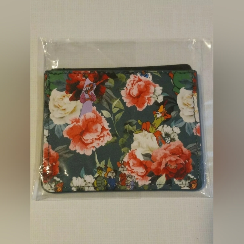 Loungefly Disney Robin Hood Characters Floral Cardholder